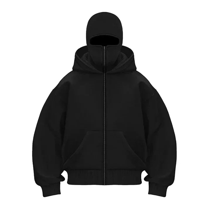Bluza z kapturem w maskę